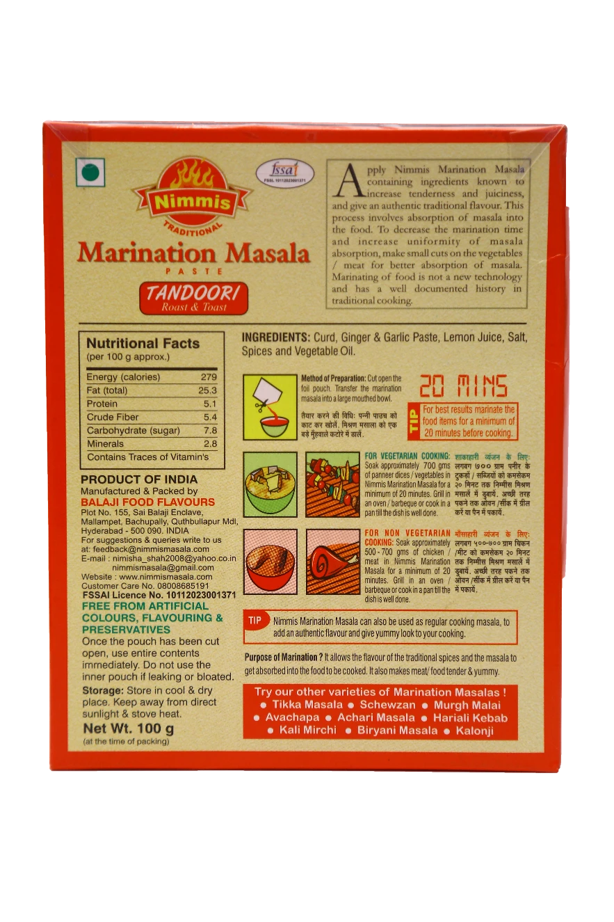 TANDOORI MARINATION