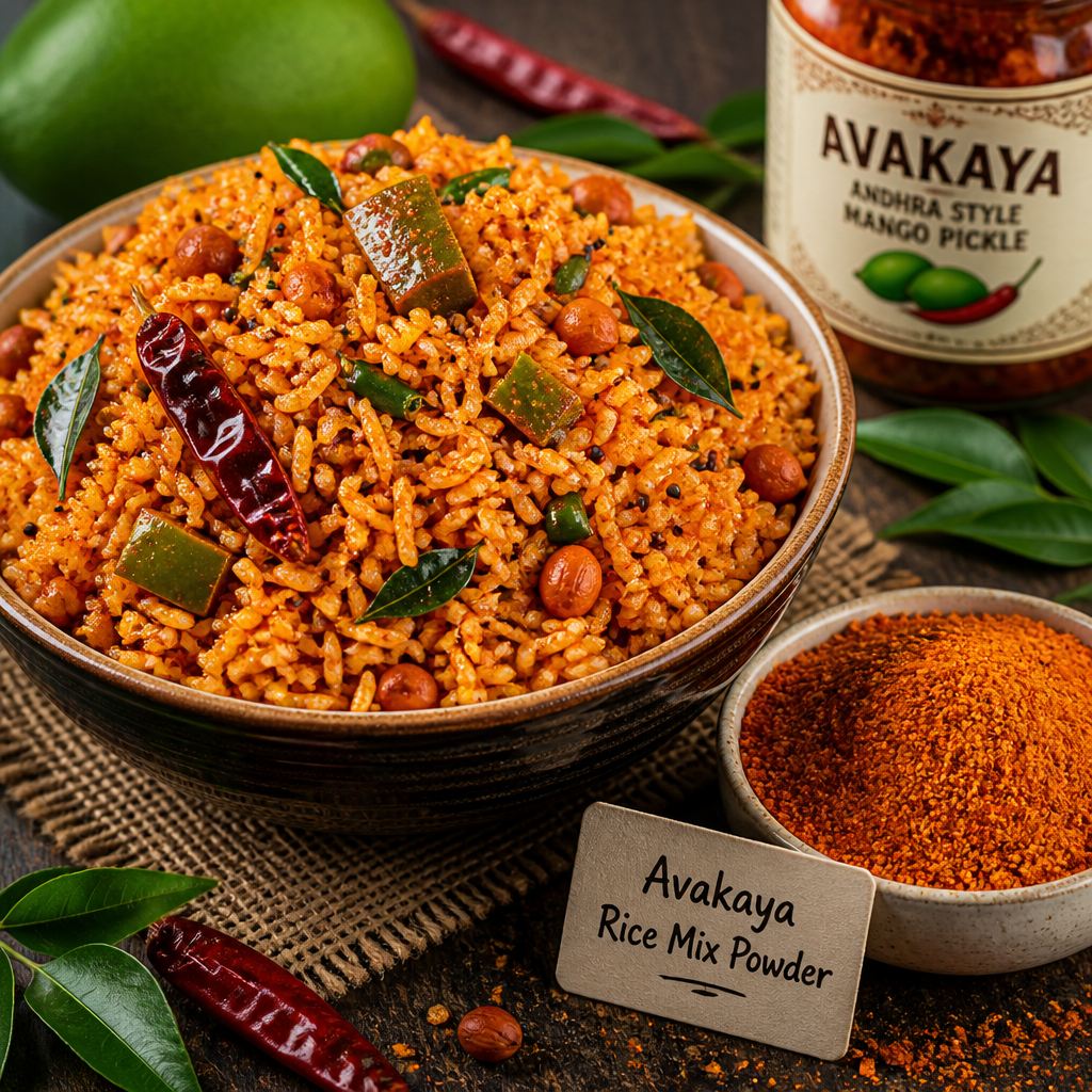 AVAKAYA NEYYA ANNAM (mango pickled rice) MIX