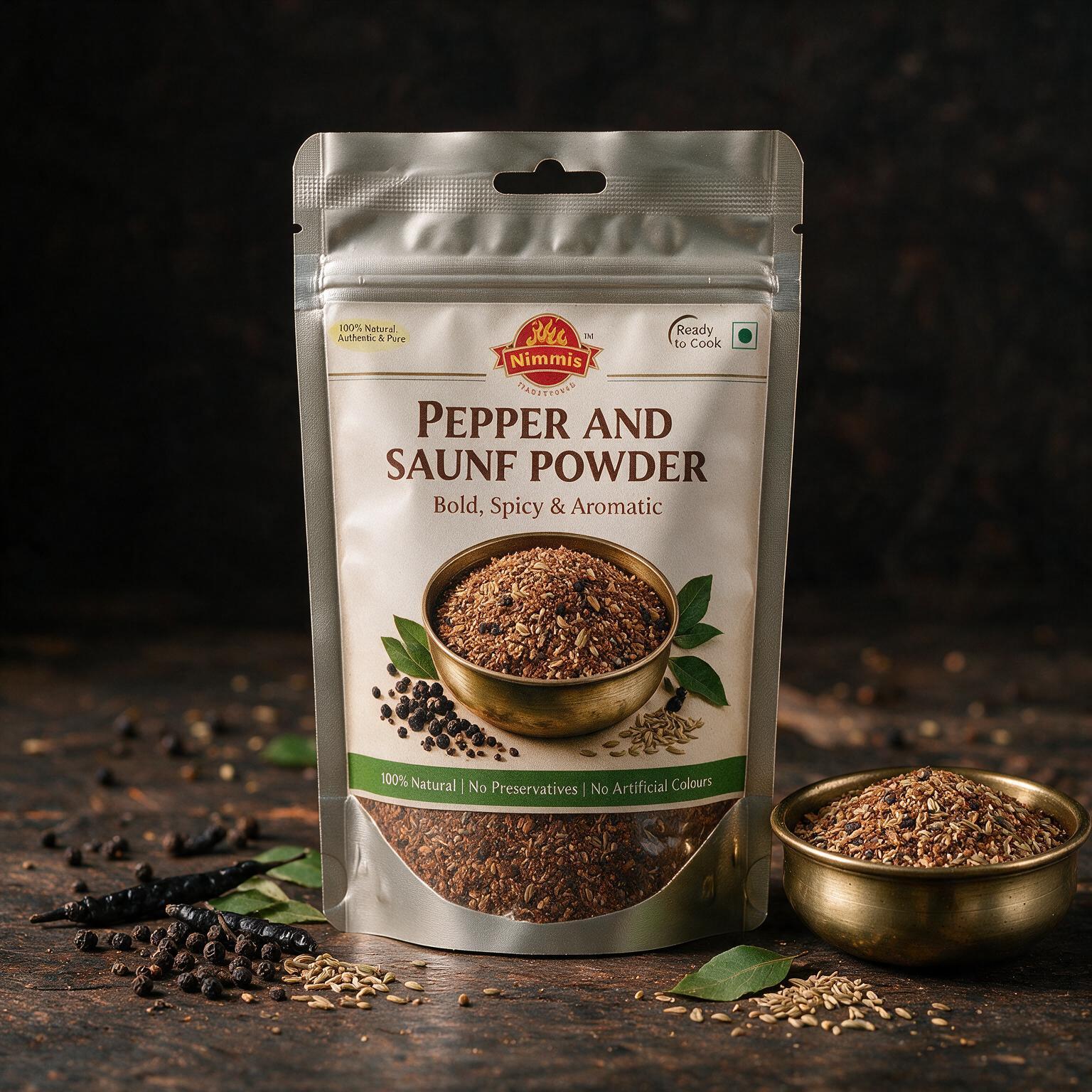 PEPPER AND SAUNF POWDER
