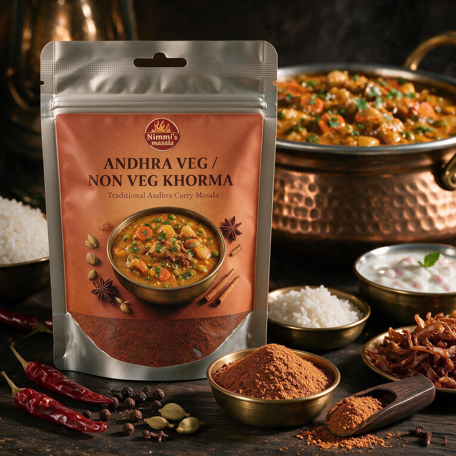 ANDHRA VEG / NON VEG KHORMA
